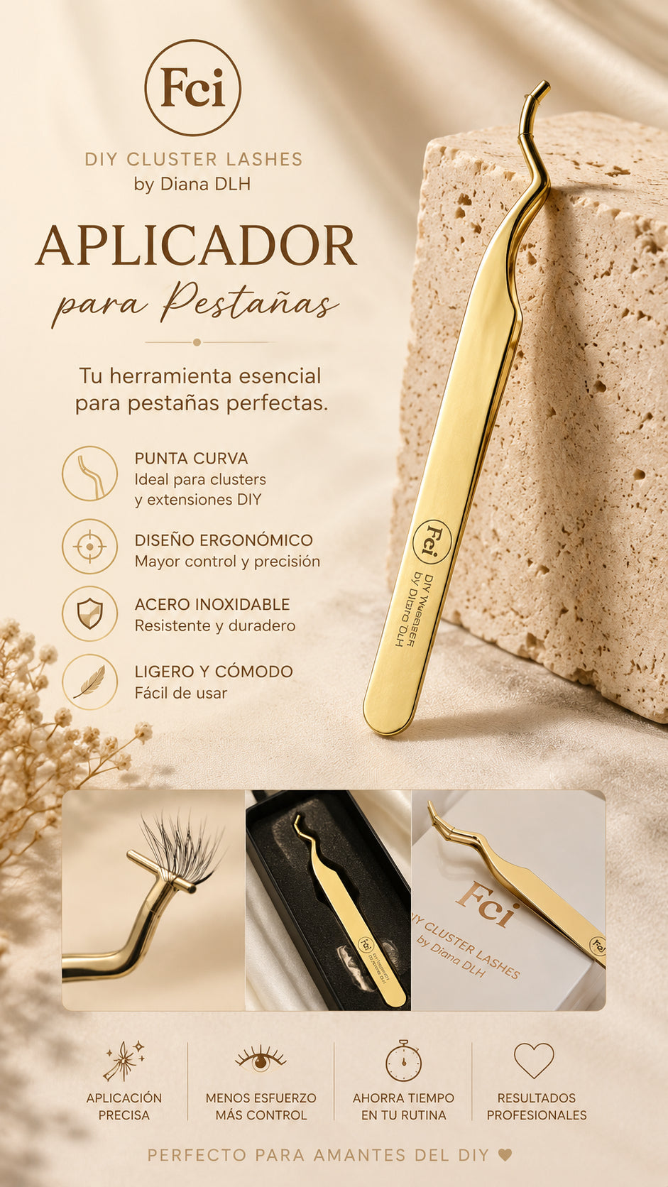 Aplicador de pestañas
