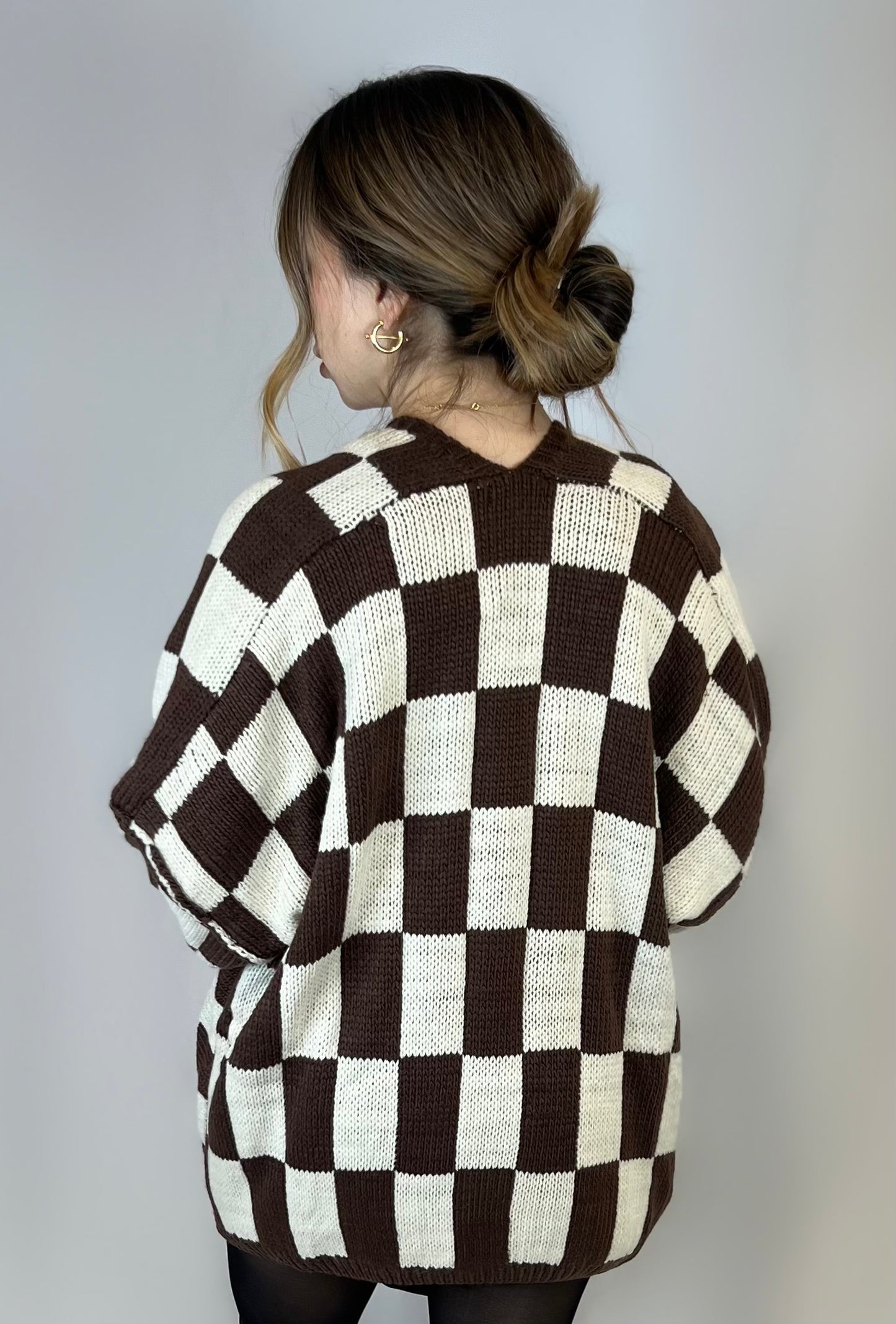 Checkered Cardigan