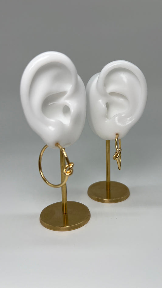 Golden Knot Earrings